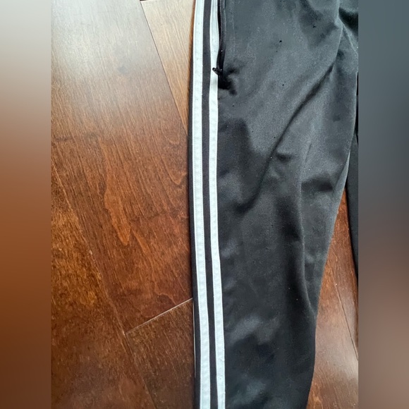 Adidas Skinny Black and White Striped Track Pants XS - Picture 3 of 9